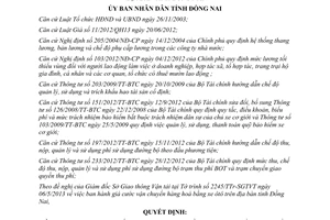 Quyết định 32/2013/QĐ-UBND giá cước vận chuyển hàng hoá bằng xe ô tô Đồng Nai