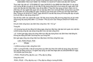 Hướng dẫn 345/SXD-HD phương pháp tính chi phí nhân công để lập quản lý đầu tư