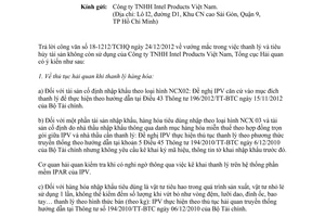 Công văn 2432/TCHQ-GSQL hướng dẫn thủ tục thanh lý và tiêu hủy tài sản của IPV