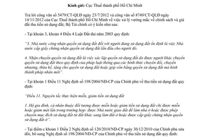 Công văn 5967/BTC-QLCS năm 2013 chính sách giá đất thu tiền sử dụng đất