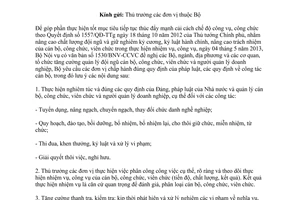 Công văn 1635/LĐTBXH-TCCB  tăng cường quản lý cán bộ công chức viên chức