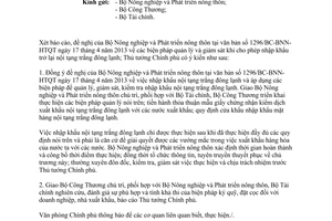 Công văn 3793/VPCP-KTTH nhập khẩu nội tạng trắng đông lạnh