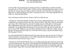 Công văn 1386/TCT-KK hoàn thuế giá trị gia tăng