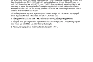 Công văn 2764/BGDĐT-GDTH hướng dẫn xây dựng kế hoạch triển khai Mô hình VNEN