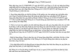 Công văn 1265/BTTTT-CNTT nhập khẩu thiết bị di động đã qua sử dụng