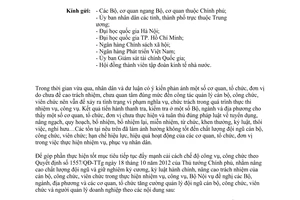 Công văn 1530/BNV-CCVC tăng cường quản lý cán bộ công viên chức người quản lý