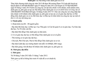 Công văn 3403/BGDĐT-NGCBQLGD công nhận bổ nhiệm miễn nhiệm giáo sư phó giáo sư