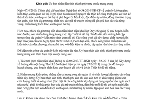 Công văn 942/BXD-KTQH thực hiện công tác quản lý chất lượng kiến trúc công trình