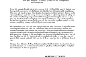 Công văn 1696/TCT-TTr năm 2013 xác minh đối chiếu hóa đơn