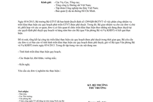 Công văn 4792/BGTVT-KHĐT năm 2013 thực hiện quy hoạch giao thông vận tải