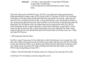 Công văn 6684/BTC-NSNN năm 2013 tiết kiệm thêm dự toán chi thường xuyên