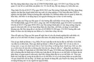 Công văn 974/BXD-VLXD năm 2013 hồ sơ xuất khẩu sản phẩm vôi