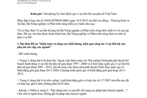 Công văn 1802/BNN-TCCB năm 2013 Đề án kiện toàn và nâng cao chất lượng công tác