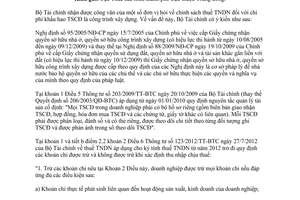 Công văn 6840/BTC-TCT năm 2013 trích khấu hao tài sản cố định