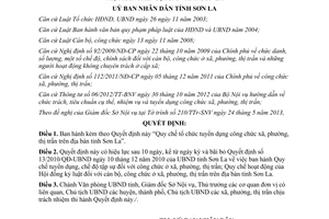 Quyết định 10/2013/QĐ-UBND Quy chế tuyển dụng công chức cấp xã tỉnh Sơn La