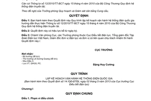 Quyết định 14/QĐ-ĐTĐL năm 2013 lập kế hoạch vận hành hệ thống điện quốc gia