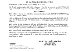 Quyết định 147/2013/QĐ-UBND điều chỉnh bảng giá nhà tính lệ phí trước bạ