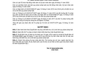 Quyết định 09/2013/QĐ-UBND kiểm tra xử lý văn bản quy phạm Kiên Giang