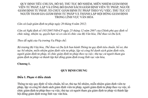 Thông tư 04/2013/TT-BVHTTDL tiêu chuẩn hồ sơ thủ tục bổ nhiệm giám định viên