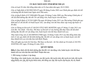 Quyết định 17/2013/QĐ-UBND chế độ dinh dưỡng vận động viên Bình Thuận