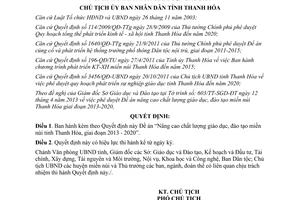 Quyết định 1438/QĐ-UBND năm 2013 nâng cao giáo dục đào tạo miền núi Thanh Hóa
