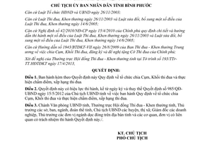 Quyết định 700/QĐ-UBND 2013 Quy định tổ chức chia Cụm Khối thi đua chấm điểm xếp hạng Bình Phước