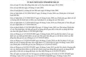 Quyết định 18/2013/QĐ-UBND Quy chế đấu giá quyền sử dụng đất tỉnh Bình Thuận