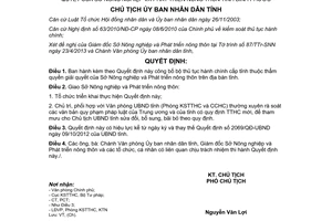 Quyết định 699/QĐ-UBND 2013 công bố thủ tục hành chính Sở Nông nghiệp Bình Phước