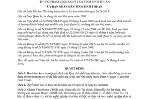 Quyết định 19/2013/QĐ-UBND thông tin trong cơ sở dữ liệu quốc gia Bình Thuận