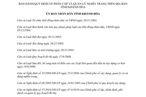 Quyết định 11/2013/QĐ-UBND Quy định phân cấp quản lý nghĩa trang tỉnh Khánh Hòa