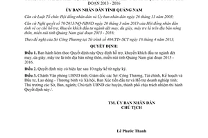 Quyết định 07/2013/QĐ-UBND Quy định hỗ trợ khuyến khích đầu tư ngành dệt may