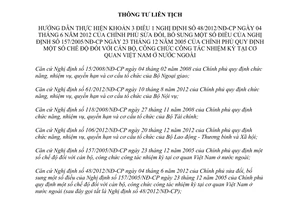 Thông tư 01/2013/TTLT-BNG-BNV-BTC-BLĐTBXH hướng dẫn Nghị định 48/2012/NĐ-CP