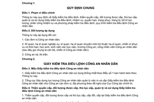 Thông tư 28/2013/TT-BCA kiểm tra điều lệnh Công an nhân dân