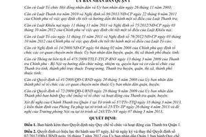 Quyết định 01/2013/QĐ-UBND Quy chế tổ chức và hoạt động của Thanh tra Quận 1