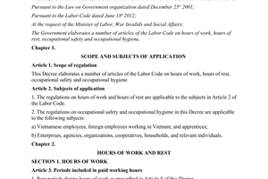 Decree No. 45/2013/ND-CP elaborating a number of articles of the labor code on