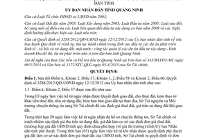 Quyết định 1227/QĐ-UBND 2013 sửa đổi Quyết định 3288/2012/QĐ-UBND Quảng Ninh