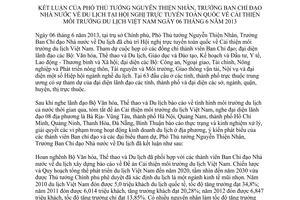 Thông báo 221/TB-VPCP kết luận Phó Thủ tướng cải thiện môi trường du lịch 2013