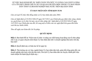 Quyết định 453/QĐ-UBND 2013 nâng cao chất lượng tổ chức pháp chế Ủy ban nhân dân Kon Tum