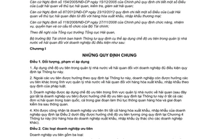 Thông tư 86/2013/TT-BTC chế độ ưu tiên trong quản lý nhà nước về hải quan