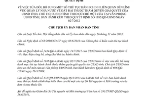 Quyết định 1210/QĐ-UBND 2013 sửa đổi thủ tục hành chính quản lý nhà nước về đất đai Thừa Thiên Huế