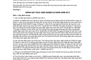 Thông tư 90/2013/TT-BTC hướng dẫn xây dựng dự toán ngân sách nhà nước năm 2014
