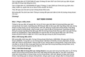 Thông tư 87/2013/TT-BTC hướng dẫn giao dịch điện tử trên thị trường chứng khoán