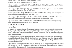 Kế hoạch 3437/KH-UBND 2013 cải cách chế độ công vụ công chức Vĩnh Phúc 2013 2015