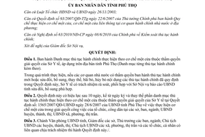 Quyết định 13/2013/QĐ-UBND thủ tục hành chính cơ chế một cửa Sở Y tế Phú Thọ