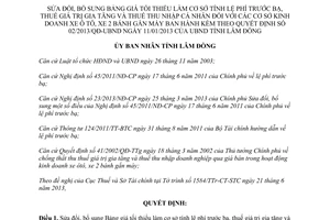 Quyết định 31/2013/QĐ-UBND sửa đổi Bảng giá làm cơ sở tính lệ phí trước bạ xe