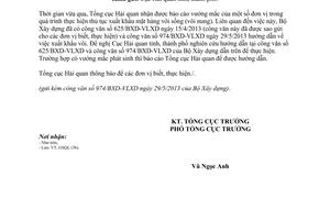 Công văn 3096/TCHQ-GSQL năm 2013 thủ tục xuất khẩu vôi sống