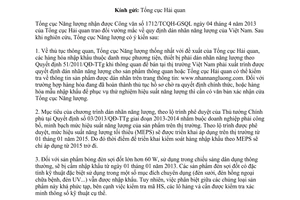 Công văn 0564/TCNL-KHCN năm 2013 vướng mắc về quy định dán nhãn năng lượng