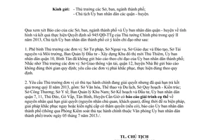 Công văn 2992/UBND-KSTTHC Báo cáo giải quyết các thủ tục hành chính 2013 TPHCM