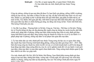 Công văn 882/TTg-KGVX năm 2013 tăng cường công tác phòng chống mại dâm