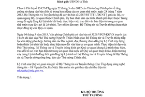 Công văn 1777/BTTTT-ƯDCNTT 2013 lộ trình bắt buộc trao đổi văn bản điện tử